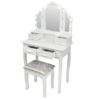 Masă de toaletă FunFit Home&Office MDF / White photo 3