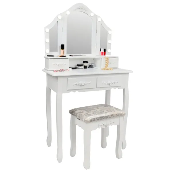 Masă de toaletă FunFit Home&Office MDF / White photo 4