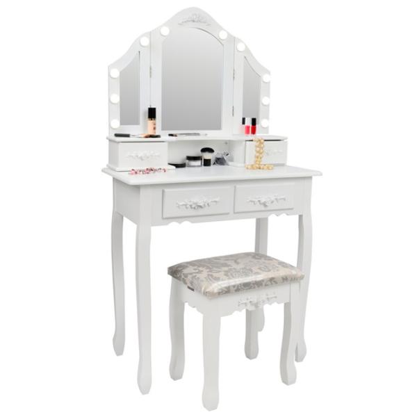 Masă de toaletă FunFit Home&Office MDF / White photo 4