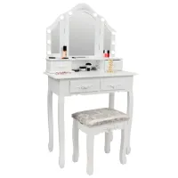 Masă de toaletă FunFit Home&Office MDF / White photo 4