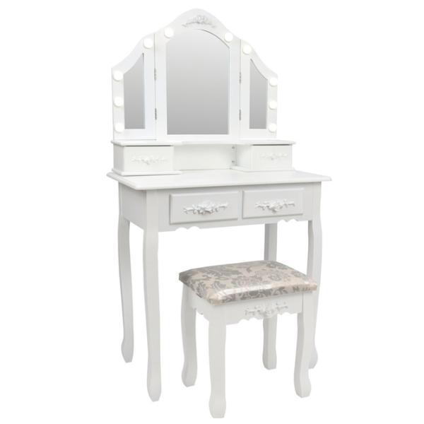 Masă de toaletă FunFit Home&Office MDF / White photo 5