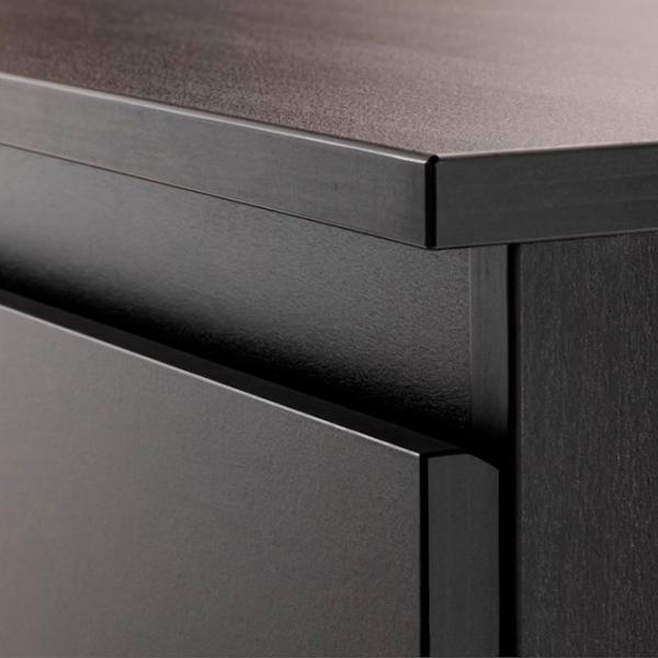 Комод Ikea Kullen 72 x 140 x 40см / МДФ / Черно-коричневый photo 2