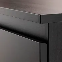 Comodă Ikea Kullen 72 x 140 x 40 / MDF / Negru-maro photo 2