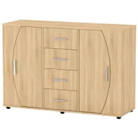 Комод KompaniT 4-2-2 91.3 x 133.8 x 44.8см / ЛДСП / Дуб Сонома