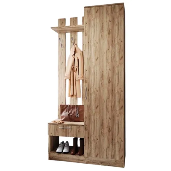 Dulap pentru antreu ML-Mobila МЛ-8 PAL / Gold Oak photo 1