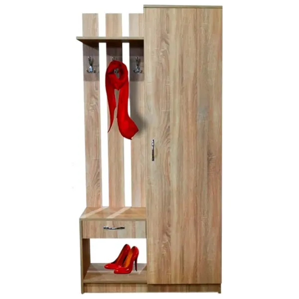 Dulap pentru antreu ML-Mobila МЛ-8 PAL / Gold Oak photo 3