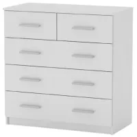 Comodă KompaniT 2+3 82.8 x 81 x 41.7 / LPAL / Nimfeia Alb