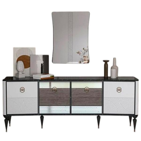 Masă de toaletă Moda Life Cross console PAL / Brown photo 1 Masă de toaletă Moda Life Cross console PAL / Brown photo 1