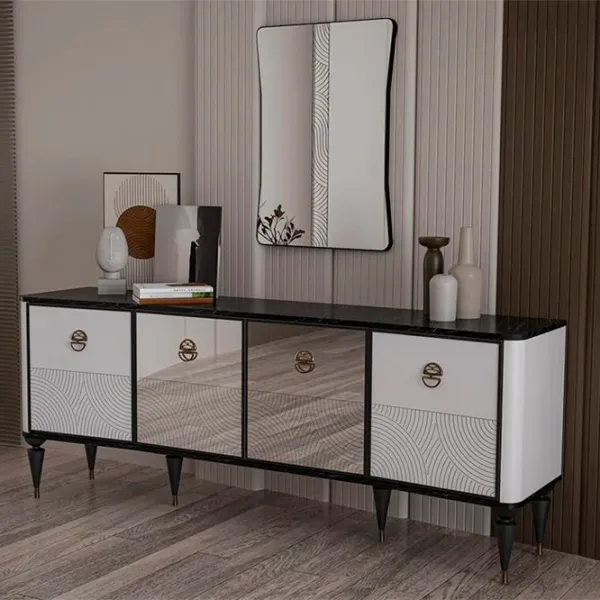Masă de toaletă Moda Life Cross console PAL / Brown photo 3 Masă de toaletă Moda Life Cross console PAL / Brown photo 3