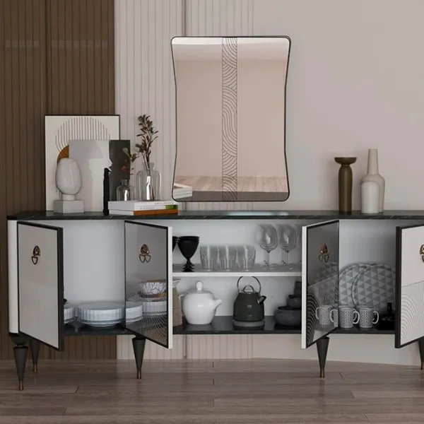 Masă de toaletă Moda Life Cross console PAL / Brown photo 4 Masă de toaletă Moda Life Cross console PAL / Brown photo 4