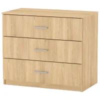 Комод KompaniT 3Б 910 78.2 x 91 x 49.3см / ЛДСП / Дуб Сонома
