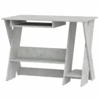 Офисный стол KompaniT СК "СКМ- 4 NEW ДСП/ Серый