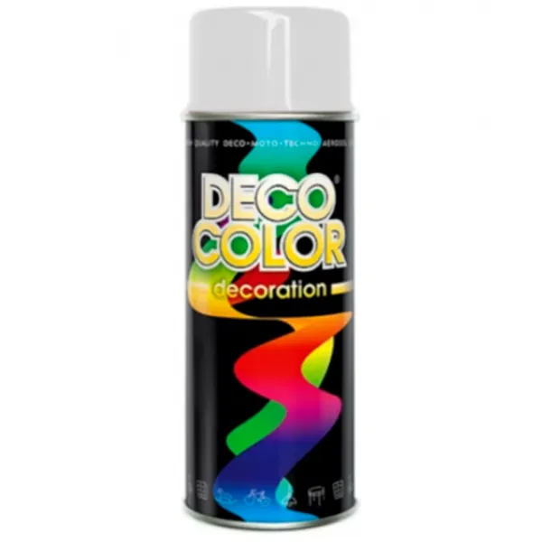 Автомобильная краска Deco color Decoration 9010 400 мл / Для металлических поверхностей photo 1 Автомобильная краска Deco color Decoration 9010 400 мл / Для металлических поверхностей photo 1