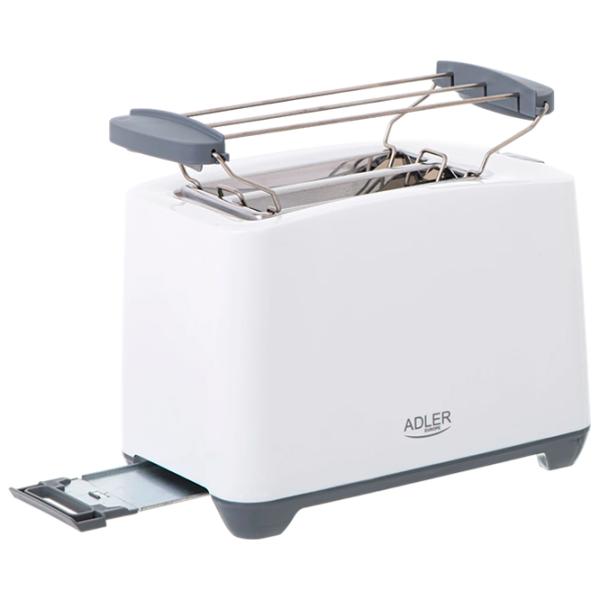 Toster Adler AD-3216 Mecanic / 1000 W / White photo 2
