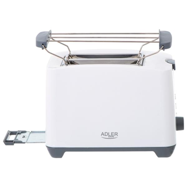 Toster Adler AD-3216 Mecanic / 1000 W / White photo 4