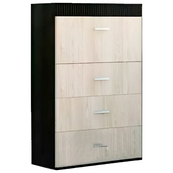 Comodă Sokme Mark 125.8 x 80 x 37 / MDF / Wenge Magia - Stejar Rodos photo 1