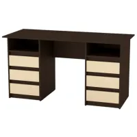 Офисный стол KompaniT Decan-3 ДСП/ Венге