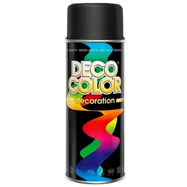 Автомобильная краска Deco color Decoration 9005 400 мл / Для металлических поверхностей photo 1 Автомобильная краска Deco color Decoration 9005 400 мл / Для металлических поверхностей photo 1