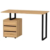 Офисный стол KompaniT СП "Лофт-2" ДСП/ Дуб Сонома