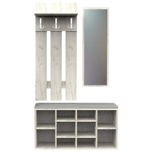 Set pentru antreu ML-Mobila МЛ № 1(1052) PAL / Stejar Craft Alb photo 1