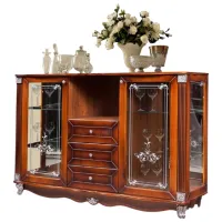 Витрина для гостиной KMK 0441.1 ДСП / Грецкий орех