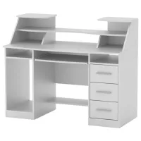 Офисный стол KompaniT Комфорт-5 ДСП/ Белый