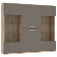 Витрина для гостиной Fortuna Alcano  ДСП / Белый дуб