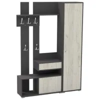 Шкаф для прихожей ML-Mobila МЛ - 2 ДСП / Антрацит