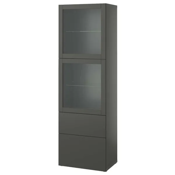 Dulap cu vitrină Ikea Besta PAL / Gray photo 1