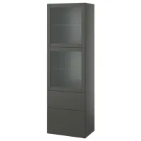 Витрина для гостиной Ikea Besta ДСП / Серый 