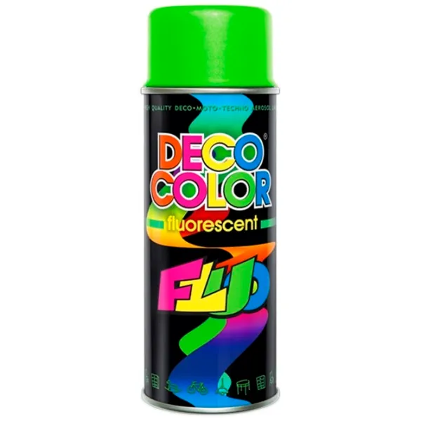 Автомобильная краска Deco color Fluorescent  400 мл / Универсальный photo 1 Автомобильная краска Deco color Fluorescent  400 мл / Универсальный photo 1