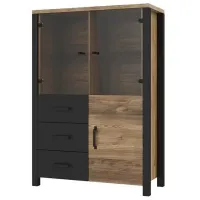 Витрина для гостиной Helvetia Olin 44 ДСП / Коричневый 