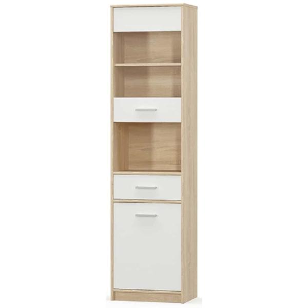 Витрина для гостиной Mobhaus Teyo 1D1W1S  ДСП / White photo 1