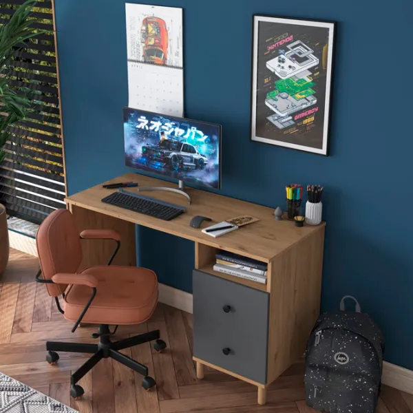 Офисный стол Mirage Meble HA109 ДСП/ Дуб Сонома photo 3