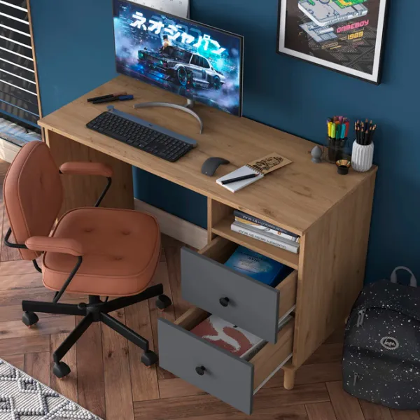 Офисный стол Mirage Meble HA109 ДСП/ Дуб Сонома photo 4