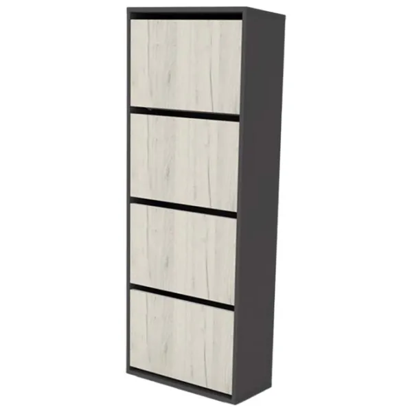 Dulap pentru încălțăminte ML-Mobila МЛ - 3 156.5 x 60 x 25 /Antracite /Stejar Craft Alb photo 1 Dulap pentru încălțăminte ML-Mobila МЛ - 3 156.5 x 60 x 25 /Antracite /Stejar Craft Alb photo 1