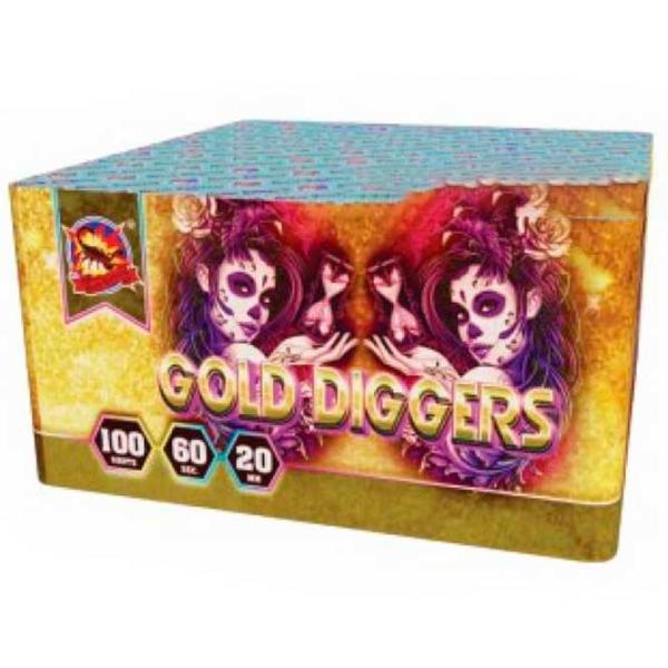 Батарея салютов Dinamit GOLD DIGGERS CLE4253 100 залпов photo 1