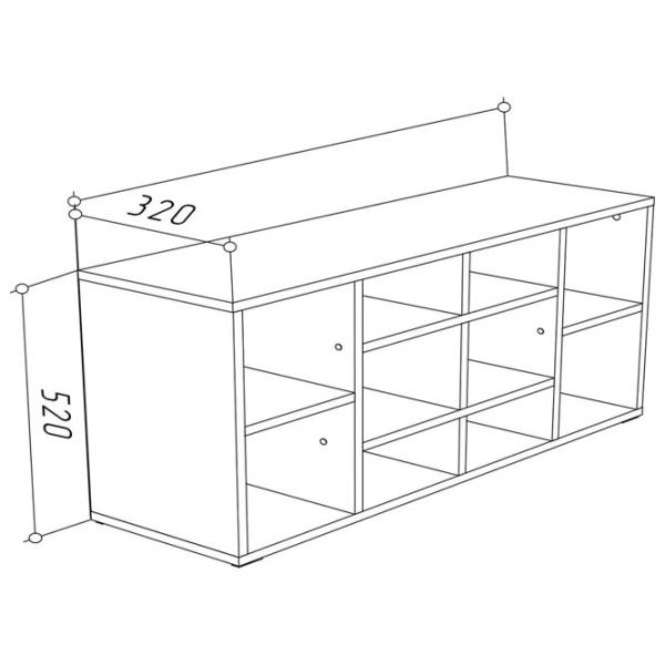 Dulap pentru încălțăminte ML-Mobila МЛ - 4 52 x 104 x 32 /Stejar Auriu /Stejar Auriu photo 2 Dulap pentru încălțăminte ML-Mobila МЛ - 4 52 x 104 x 32 /Stejar Auriu /Stejar Auriu photo 2