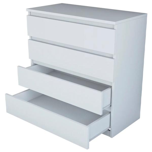 Comodă Mirage Meble BE102 91.8 x 80 x 47 / LPAL / Alb photo 2
