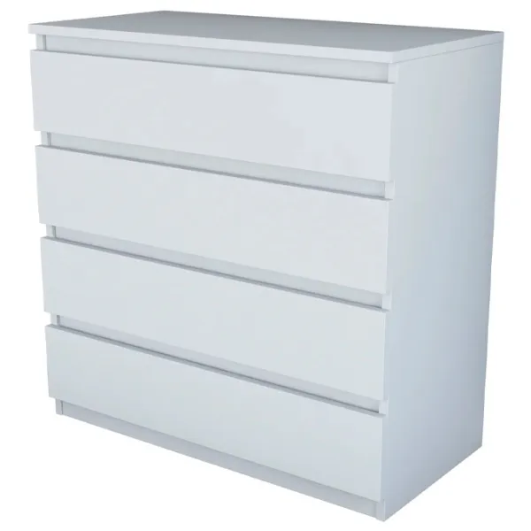 Comodă Mirage Meble BE102 91.8 x 80 x 47 / LPAL / Alb photo 3