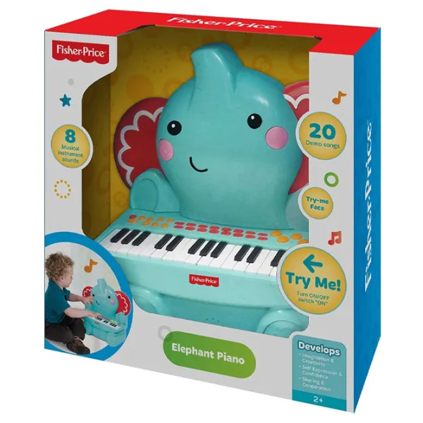 Пианино Fisher Price Elephant 2 года / Синий photo 3