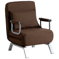 Кресло Mebel Elite Bart Хром Коричневый