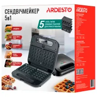 Сэндвичница Ardesto SM-H500B 700 Вт / Черный photo 5
