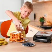 Aparat pentru sandvișuri Ardesto SM-H400S 700 W / Black photo 6