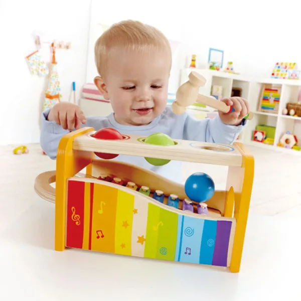 Ксилофон Hape Pound and Tap Bench 12 месяцев / Разноцветный photo 2