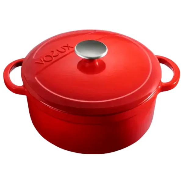 Кастрюля Voeux ST-115 5.5 л Чугун / Красный photo 1 Кастрюля Voeux ST-115 5.5 л Чугун / Красный photo 1