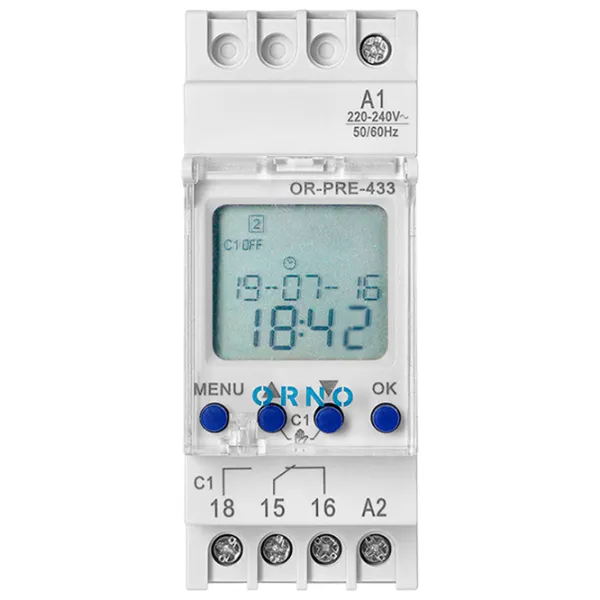Releu de timp ORNO ORPRE433 230 V / 50 Hz photo 2