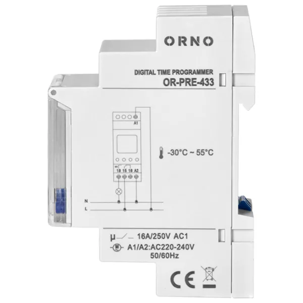 Releu de timp ORNO ORPRE433 230 V / 50 Hz photo 4