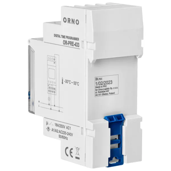 Releu de timp ORNO ORPRE433 230 V / 50 Hz photo 5