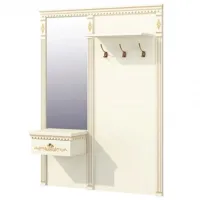 Cuier cu oglindă Neman Versal LPAL / Cremă cu patină